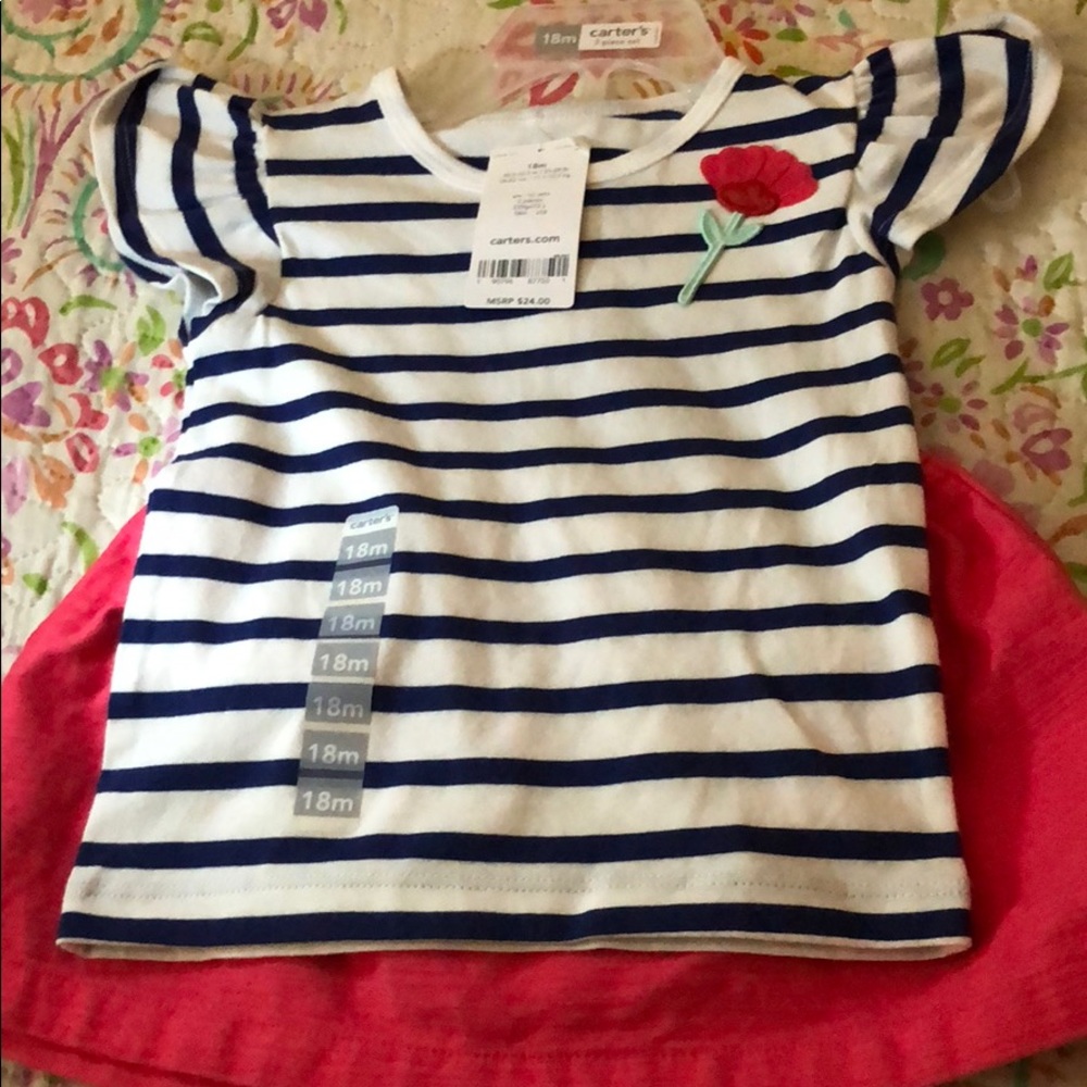 Toddlers shirt and skirt combo